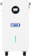 YH Lifepo4 batterij, 51,2 V, 300 Ah, 15,36 kWh, vloerenergieopslagsysteem, Deep Cycle 6000+ levenscycli, ingebouwde BMS, voor off-grid thuis