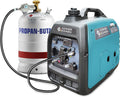 Könner  Söhnen KS 3100iG S LPG/benzine-inverter-generator van Könner  Söhnen. Noodstroomaggregaat 3100 W, veiligheidsstopcontact 230 V, 2 USB-poorten, LED-display, ECO-modus, koperen wikkelingen(Blauw 3100)