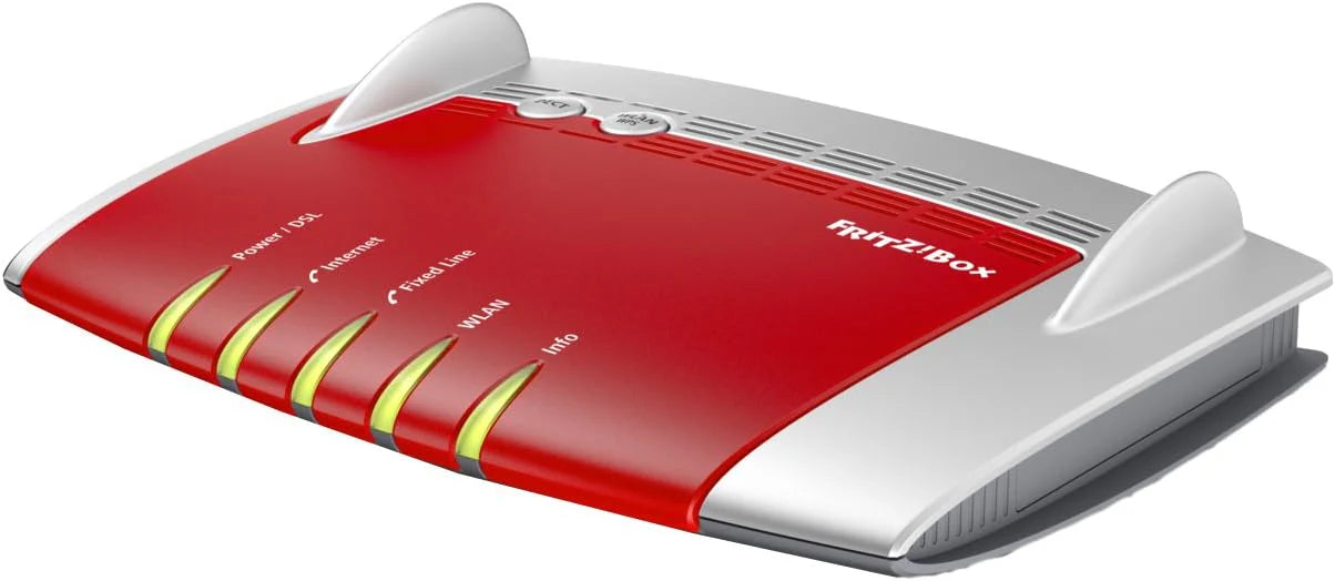 AVM FRITZ!Box 7490 WLAN AC + N Router (VDSL/ADSL, 1.300 Mbit/s (5 GHz), 450 Mbit/s (2,4 GHz), WLAN Mesh, DECT-basis, Media Server, geschikt voor Duitsland)(Router/Internationale versie)