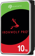 Seagate IronWolf Pro, 16 TB, Interne Harde Schijf, NAS, CMR, 3,5", SATA 6 GB/s, 7200 RPM, 128 MB cache, voor NAS RAID, 3 jaar Rescue Services (ST16000NE000)(10 TB/IronWolf Pro HDD)