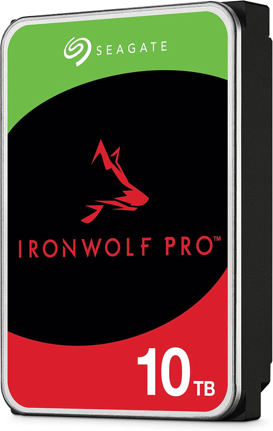Seagate IronWolf Pro, 16 TB, Interne Harde Schijf, NAS, CMR, 3,5", SATA 6 GB/s, 7200 RPM, 128 MB cache, voor NAS RAID, 3 jaar Rescue Services (ST16000NE000)(10 TB/IronWolf Pro HDD)