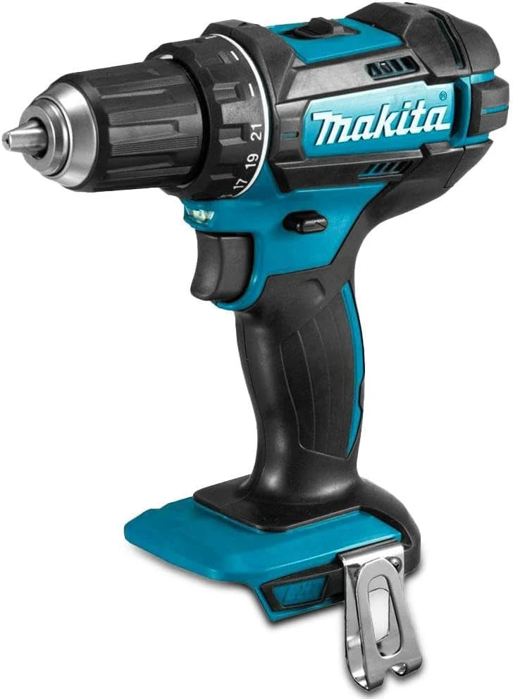 Makita DHP482RFX9 slagboorschroevendraaier 18 V/3,0 Ah, 2 accu's plus oplader in aluminium koffer, petrol, 96-delig. Accessoireset(Accu-slagboorschroevendraaier/Single)