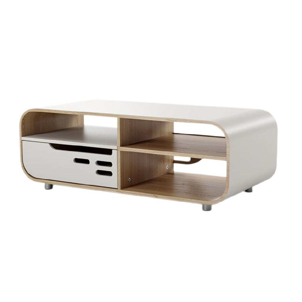 Moderne Salontafel met Opbergvak en Houten Afwerking