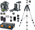 Umarex Laserliner X3-Laser Pro Professionele kruislijnlaser (driedimensionale laser, horizontaal + verticaal, lasermeter met accu, soldeerfunctie, geïntegreerde handontvangermodus)