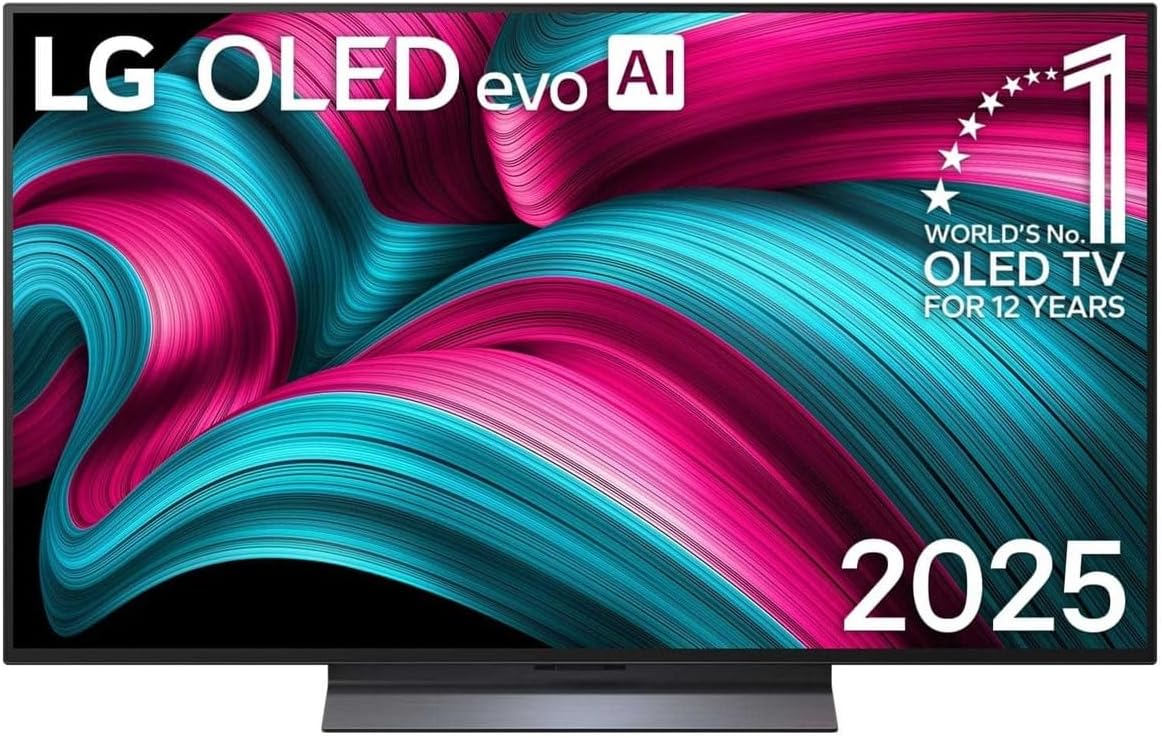 LG TV OLED evo OLED48C54LA 48" 4K UHD 144Hz Dolby Atmos HDR10 Smart Wi-Fi 6 AirPlay 2