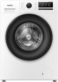 HENNER Wasmachine 6 kg Voorlader, Energieklasse A, 1000 Toeren, Inverter Motor, Stoomprogramma, 15 Programma's, Compact 45,5 cm Diep, Wit – HWM-HMN6010IVSMA