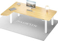 MAIDeSITe In hoogte verstelbaar elektrisch bureau, L-vorm, 180 x 120 cm, hoekbureau met dubbele motor, 4 stabiele poten, 160 kg draagkracht, USB-C-aansluiting, pianobesturingssysteem voor thuiskantoor(wit + eiken/180x120cm)
