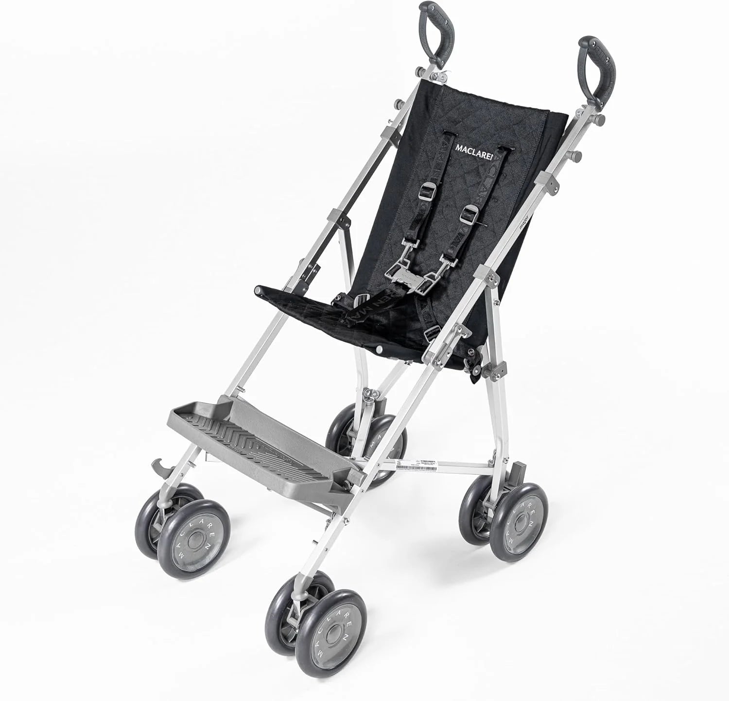 Maclaren Major Elite Kinderwagen voor Gehandicapten  Accessoire Bundel * Kinderwagen voor Oudere Kinderen met Speciale Behoeften tot 50 kg (110 lbs) * Paraplu Opvouwbaar *(Zacht Blauw/Marineblauw)(Zwart)
