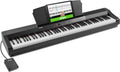Alesis Recital Home Digitale Piano met 88 Gewichtige Toetsen, Voet, Pedalen en Lessen, Turquoise(Recital Grand - Zwart)