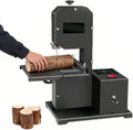 Robuuste tafelbandzaag, 800W vermogen, maximale zaagdiepte 70 mm, verstelbare metalen tafel, 1750 tpm, voor het zagen van hout, metaal en schuim.(StandardEdition)
