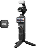 DJI Osmo Pocket 4 Creator Combo, pocket gimbal-vlogcamera, 1″ CMOS  4K/240fps, 3-assige stabilisatie, 2× verliesvrije zoom, 107GB ingebouwde opslagruimte, Mic 3-zender, invullicht, Osmo-ministatief