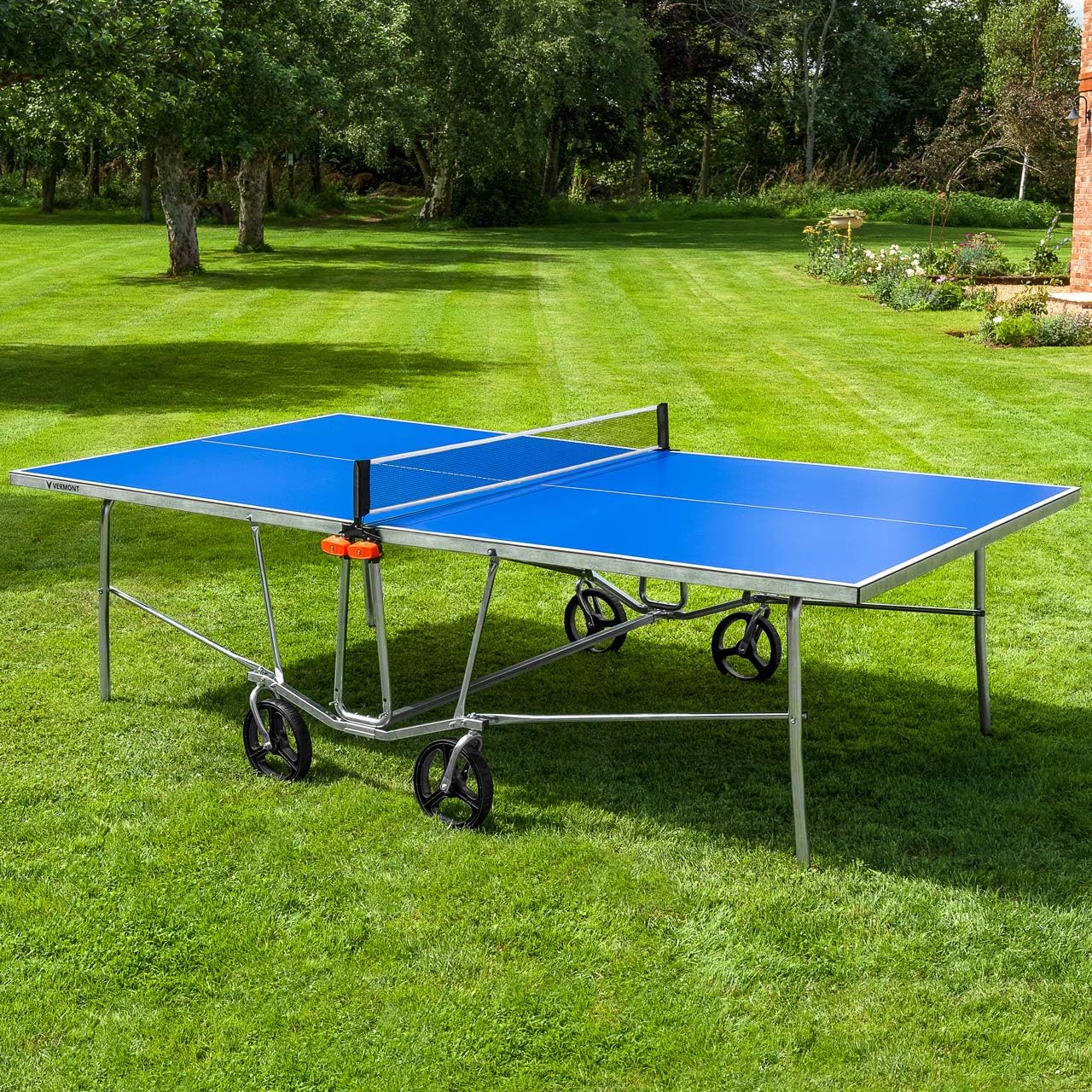 Vermont TS100 outdoor tafeltennistafel – draagbaar ontwerp | opvouwbare multi-Surface tafeltennistafel