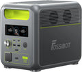 FOSSiBOT F1200 Draagbaar Powerstation 1024Wh LiFePO4, 2×1200W AC 100W USB-C Portable Power Station, 45min 0-80% Snelle Oplading Zonnegenerator voor Camping Reizen Noodstroom(F1200-C)