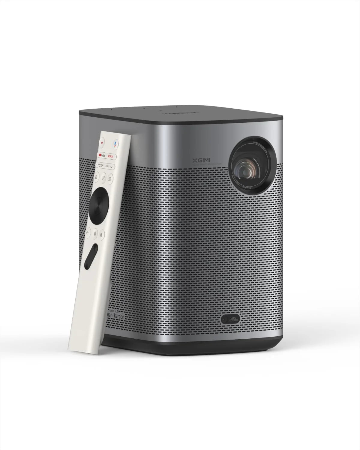 XGIMI Halo+ GTV 1080P Draagbare Projector, Google TV met gelicentieerde Netflix, 700 ISO lumens, 2 x 5W Harman Kardon speakers, Auto focus, ISA, 200” scherm, Ingebouwde batterij met 2.5 uur speeltijd(Halo+GTV)