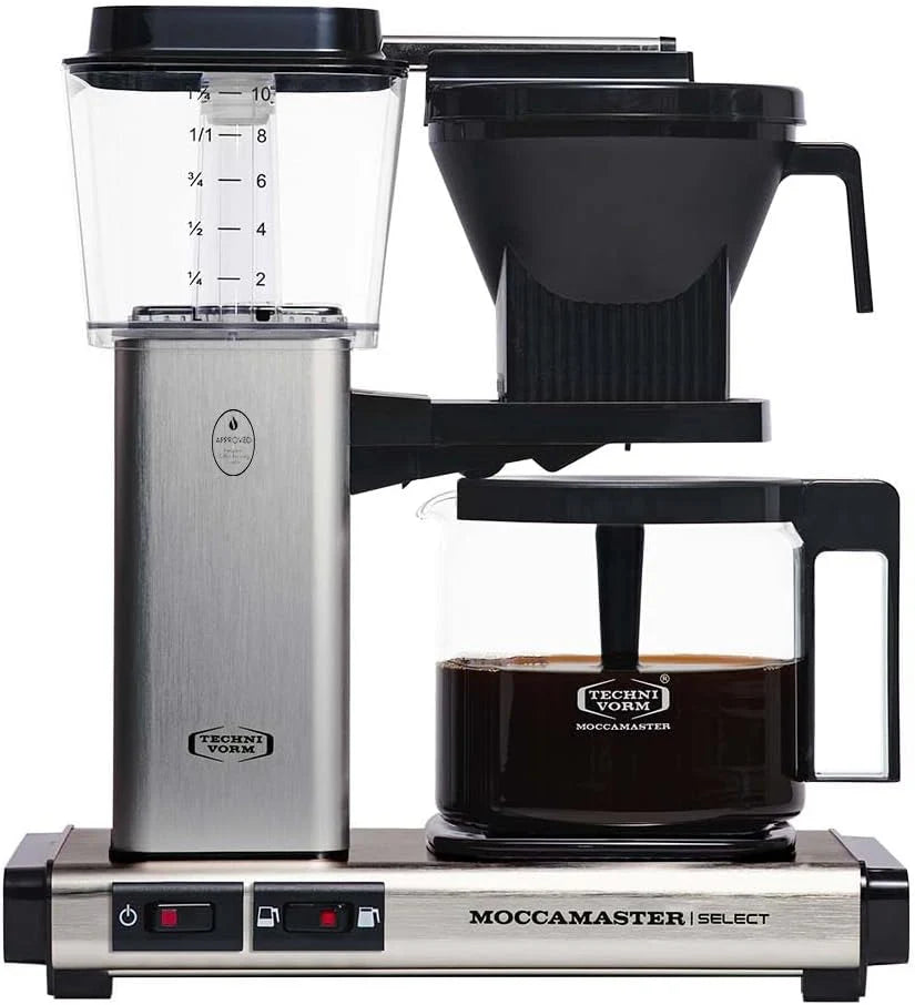 Moccamaster KBG Select, Filterkoffiemachine, Glaskan, Forest Green, 1.25L(Brushed/Single)