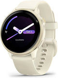 Garmin vívoactive 6 GPS 42mm Smartwatch, AMOLED-touchscreen, 24/7 gezondheidsmonitoring, fitnessfuncties,geavanceerde slaapcoaching,muziek,tot 11 dagen batterijduur,BLACK/SLATE(Vivoactive 6/BONE/LUNAR GOLD)