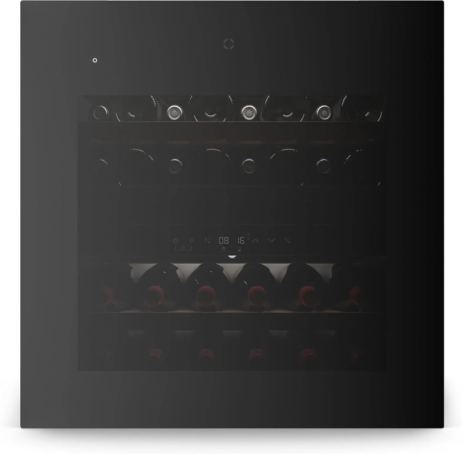 Klarstein Velaire wijnkoelkast 2 zones - 36 flessen, inbouw, 5-22 °C, touch, led, uv-bescherming, houten planken, 41 dB, wijnklimaatkast 2 zones(36 Flaschen/zwart)