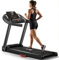 Treadmill Collapsible for Home – 3.0HP Under-Desk Electric Treadmill, 15% Incline, 14 km/h Walking  Jogging Machine, Compact Design for Small Spaces, 136 Kg Capacity(Gelegeerd Staal)