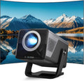 [Native 1080P / 2000 ANSI/AI Visuele Kalibratie] X7 Projector: Android 14, Ondersteunt 8K, Dolby Audio, Geschikt voor Netflix/YouTube, Auto Focus/Keystone/Obstakelvermijding, WiFi 6/BT 5.4, 200"(X7 zwart met modern zilver)