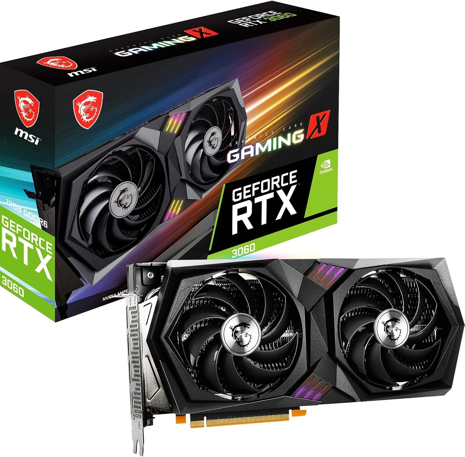 MSI GeForce RTX 3060 VENTUS 2X 12G OC NVIDIA 12 GB GDDR6(GAMING X 12 G)