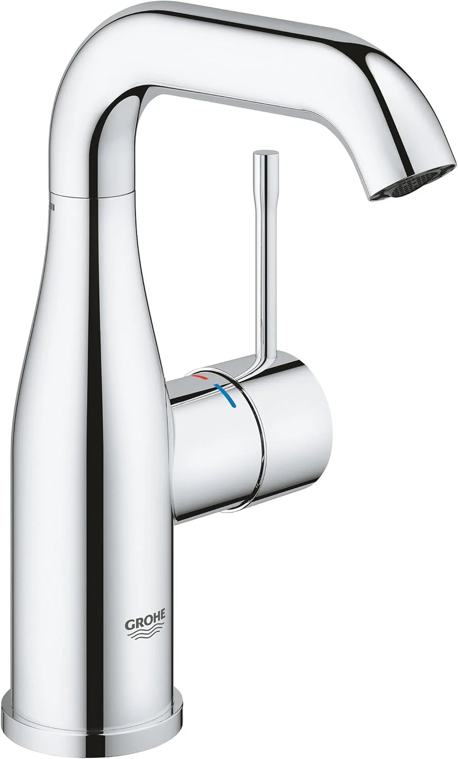 GROHE Essence Wastafelmengkraan M-Size, 23462DC1(Medium/Glad lichaam/Zilver)